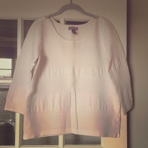 BR textured boatneck pullover sweater